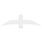 Ekena Millwork Bellingham Architectural Grade PVC Gable Bracket, 60"W x 17 1/2"H x 6"D x 6"F, 7/12 Pitch GBP060X18X0606BEL00 - alternate 2